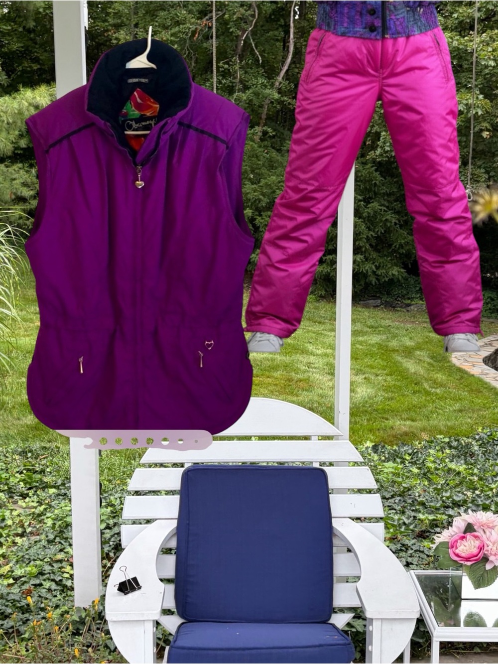 Obermeyer Purple Quilted Vest with Black Trim